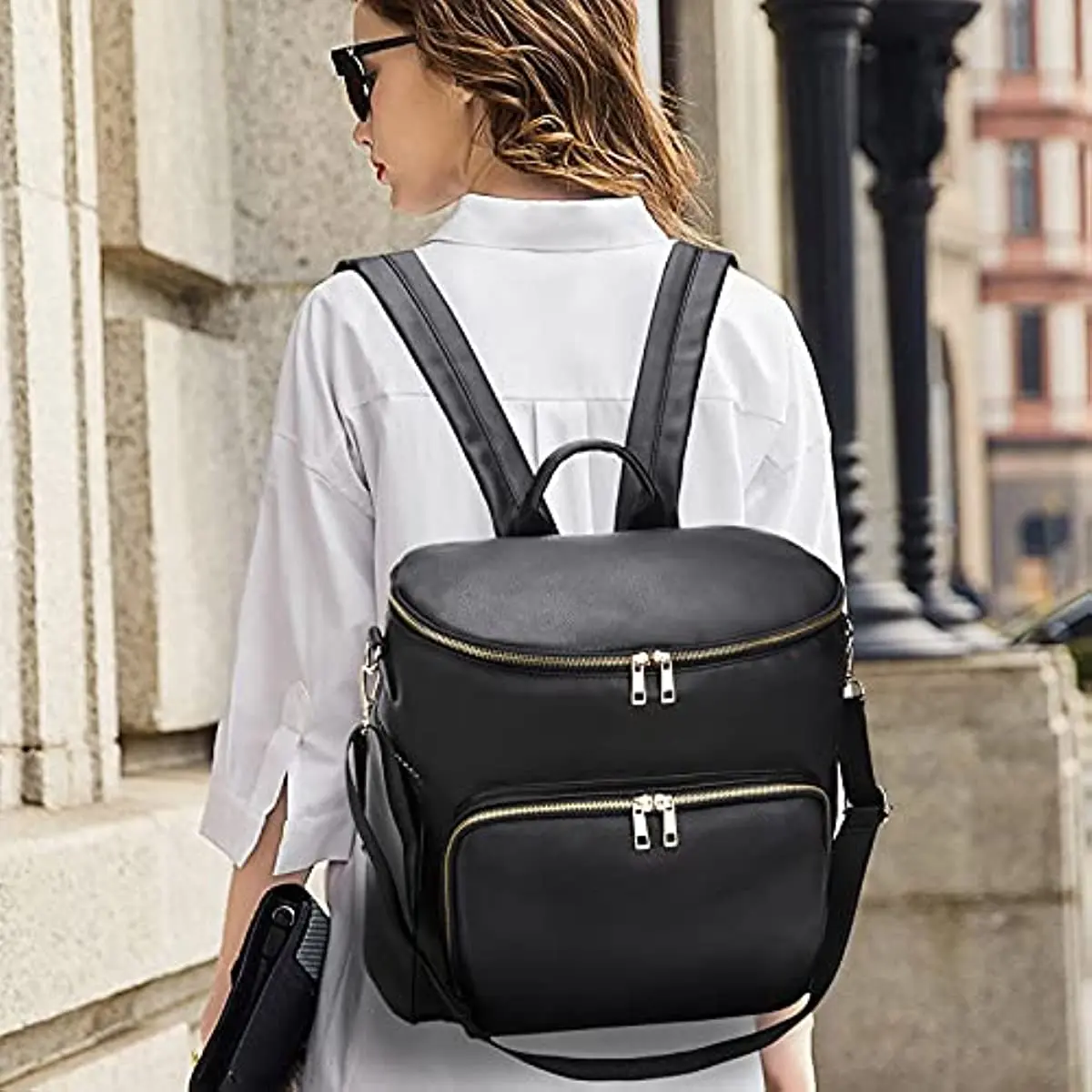Diaper Bag Backpack Leather for Women Travel