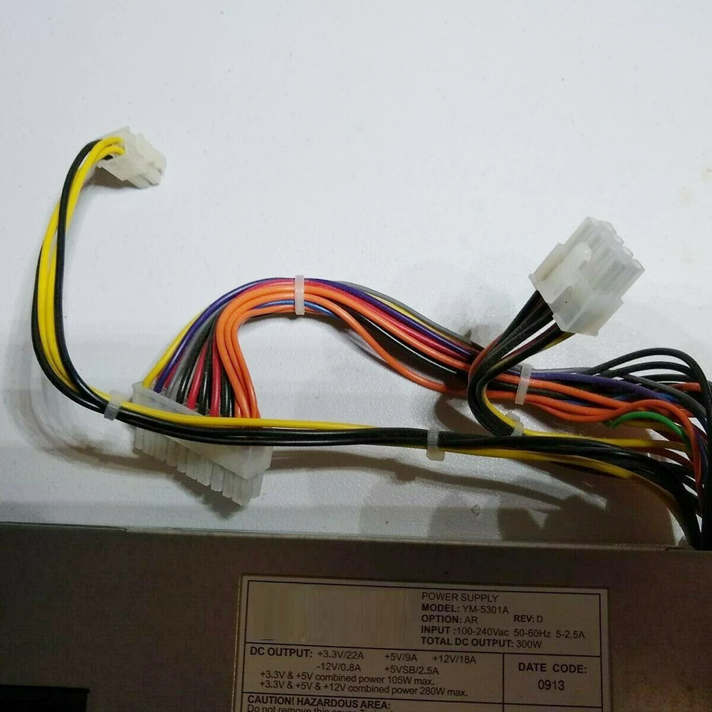 YM-5301A 300W 3Y Server Power Supply AP-1301-1111R2 Works Perfectly Fast Ship High Quality 5 YM-5301A 300W 3Y Server Power Supply AP-1301-1111R2 Works Perfectly Fast Ship High Quality - Image 3