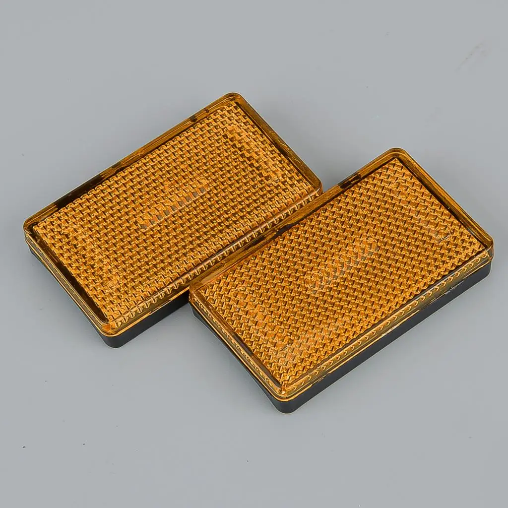 

2pcs Orange Rectangle Front Fork Leg Reflector Cover Fit for BMW R1200GS F650CS F700 F800 S1000XR New