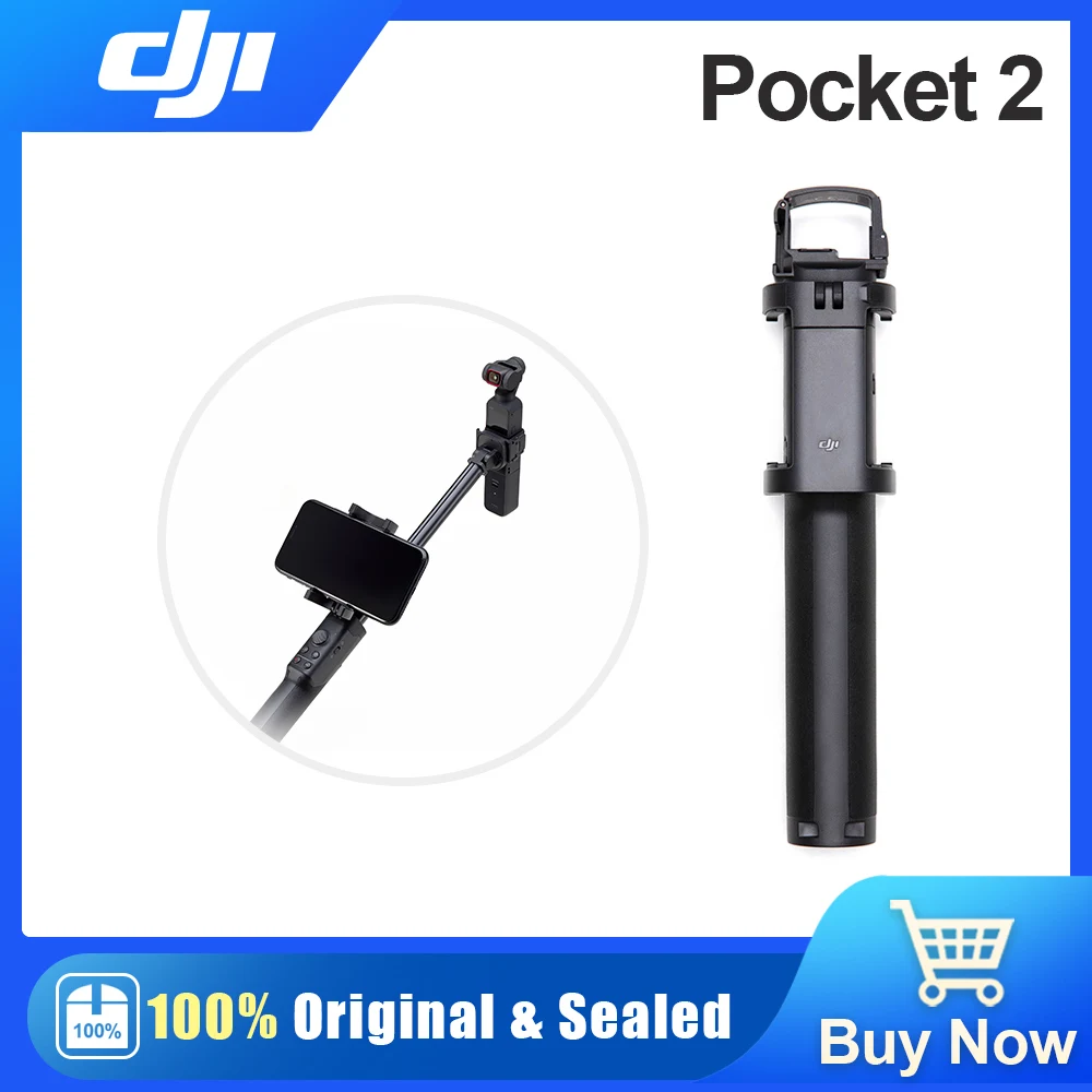 Dji Osmo Pocket 2 Extension Rod With Phone Holder And Standard 1/4inch