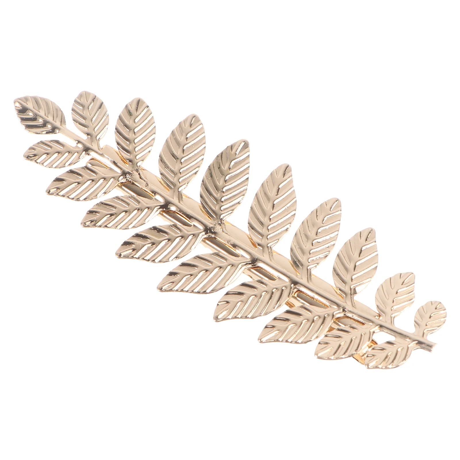 

Simple Metal Golden Hair Clip Delicate Goldleaf Hair Pin Hair Ornament for Children Girls Women