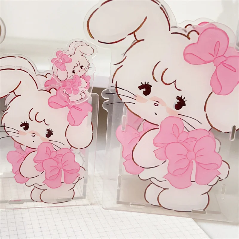 Cartoon Cute Mikkoed Acrylic Pen Holder Transparent Stationery Storage Box Creative Cartoon Pencil Holder Ins Desk Organizer 3