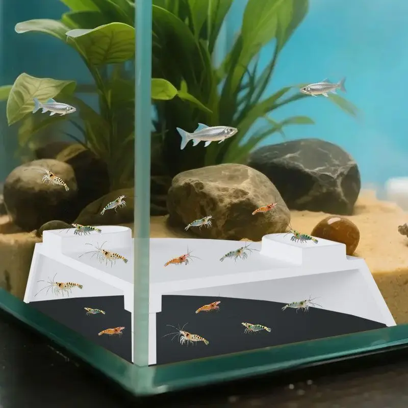 Aquarium Corner Hiding Cave, Small Fish Shrimp Hideouts Underground Cave Shelter, Fish Tank Decoration, Aquatic Pet Supplies