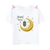 Ramadan Kareem Moon Sater Printed Kids Shirts Eid Mubarak Child T-shirt Islamic Muslim Holiday Outfit Children Short Sleeve Tops 3