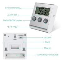 Thermomètre de réfrigérateur ORIA, thermomètre de congélateur avec sonde externe, thermomètre numérique pour réfrigérateur pour la maison, la cuisine et les restaurants 2