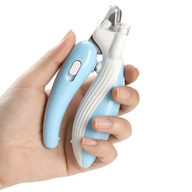 1PC Professional Pet Nail Clippers With Led Light For Cats And Dogs Labor-Saving Nail Trimmer Paw Grooming Scissors