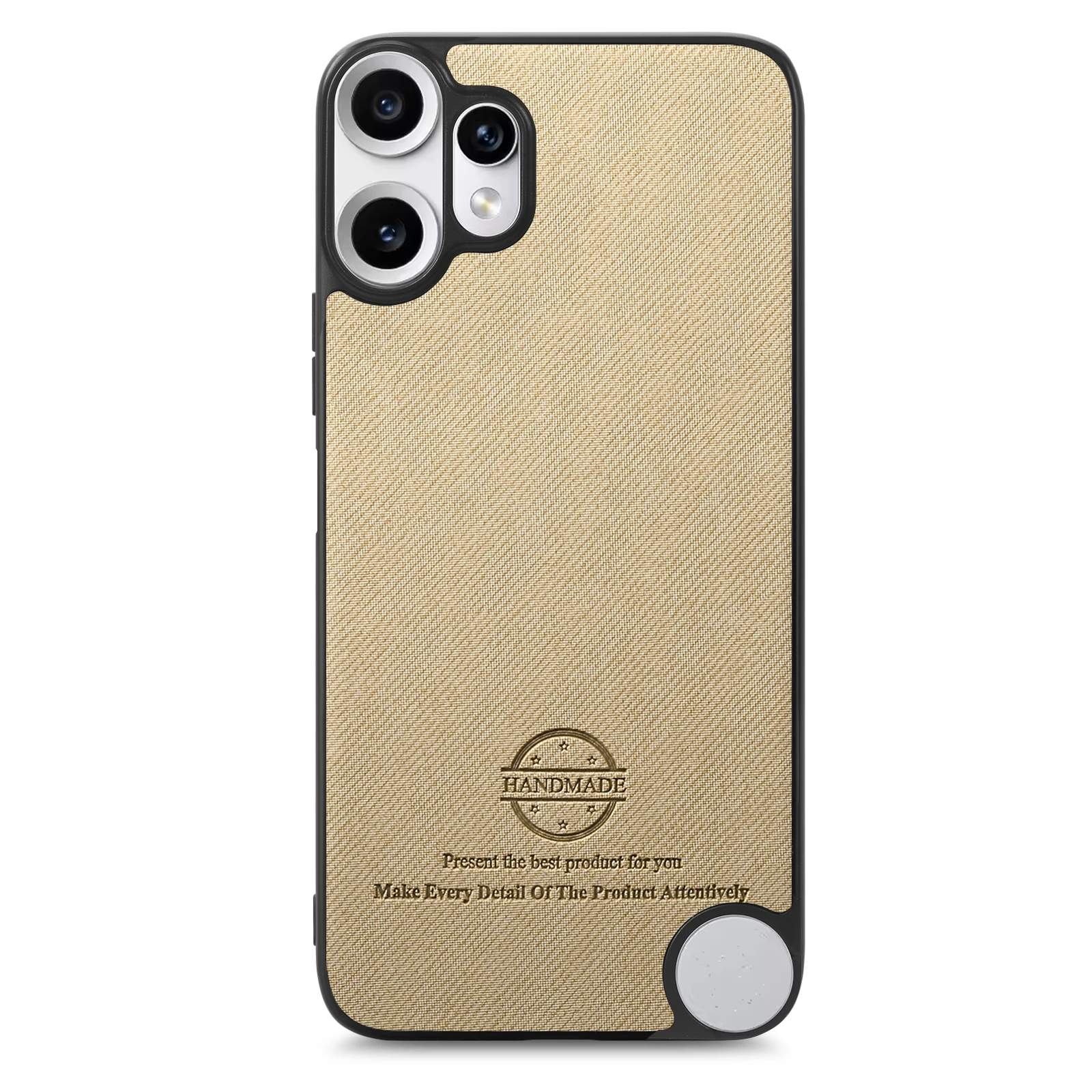 Matte PU Leather Shockproof Phone Case with Soft TPU Frame Protection