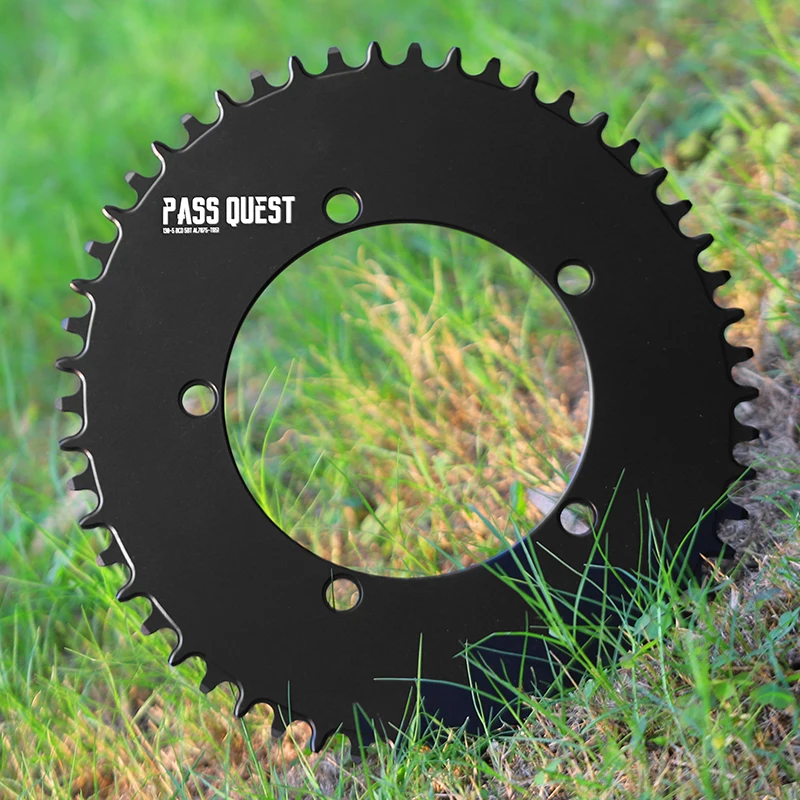 

PASS QUEST 130BCD Oval Chainring for Brompton Sram Red Shimano 5700 6700 Road Folding Bike 40 42 48 50 52 55 56 58T Chain Wheel