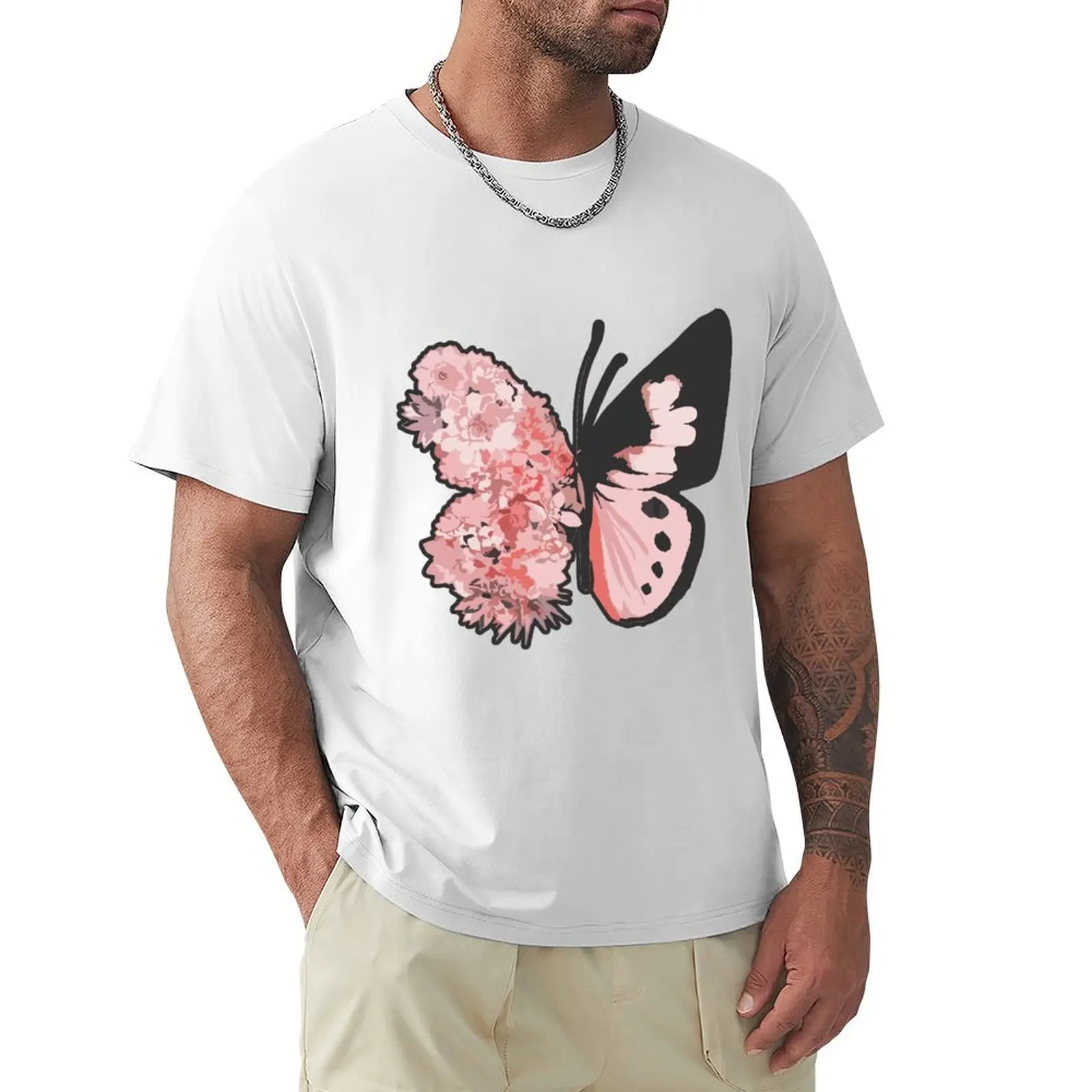 

Butterfly T-Shirt tops quick drying slim fit t shirts for men