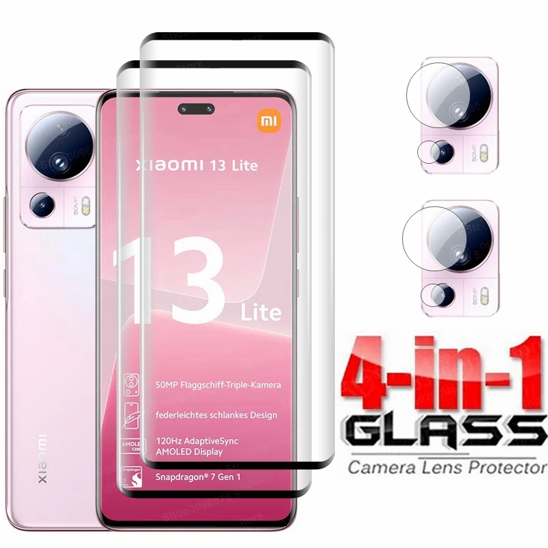 

4in1 Camera Protector For Xiaomi 13 Pro Tempered Glass Screen Protector For Xiaomi Mi 13 Ultra Mi 14Pro 13 lite Protective Glass