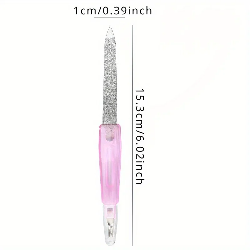 5pcs Double-ended, Dead Skin Fork, Double-sided Sanding Strip, Beauty Set, Accessories, Polishing File, Manicure Tools