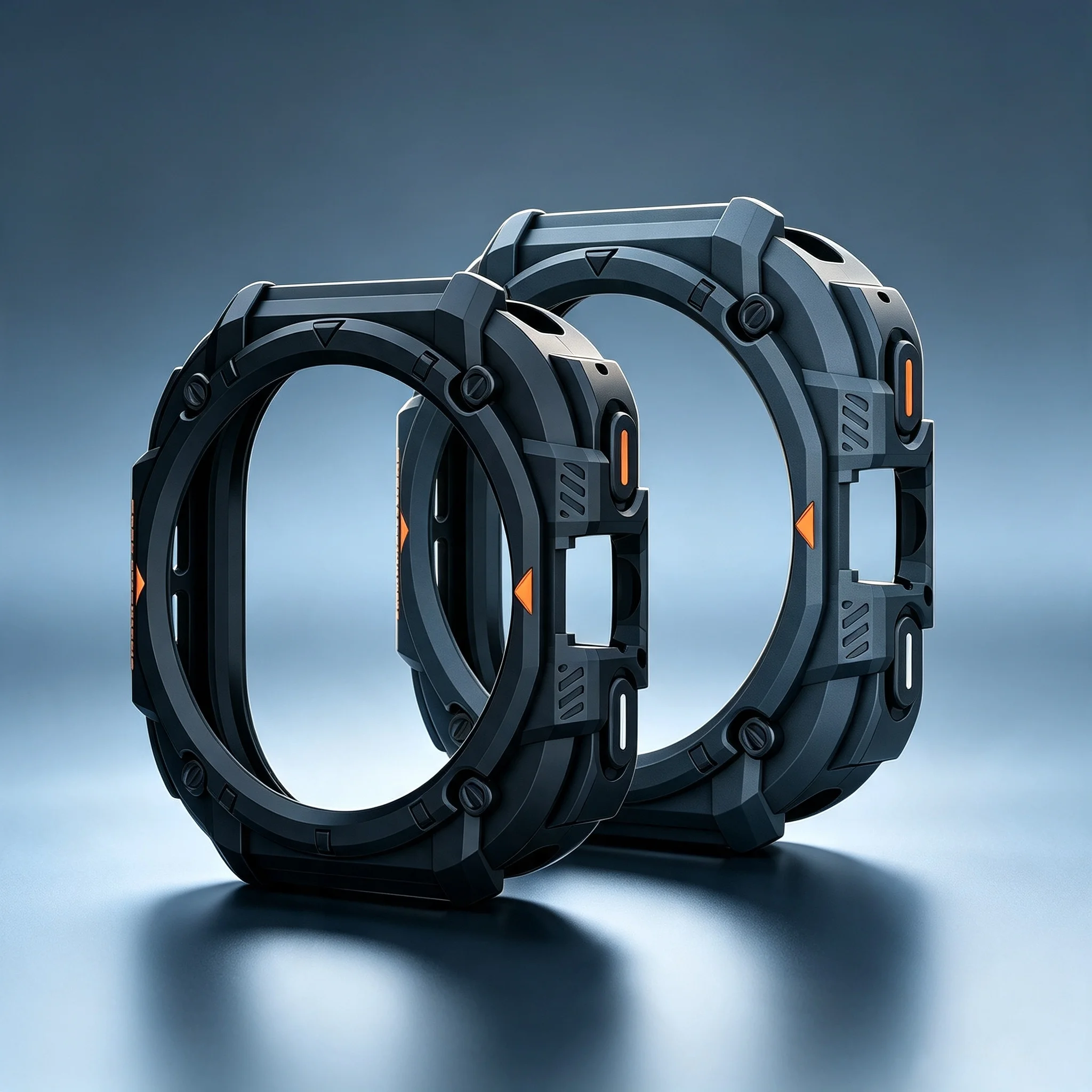 TPU Hollow Out One-Piece Protective Watch Cover with Straps - Premium Accessory