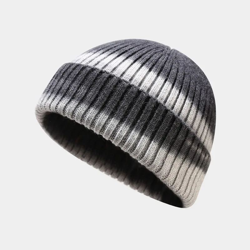 New Ski Hats for Women Men Knitted Tie-Dye Sports Riding Skiing Hats Winter Warm Outdoor Mountaineering Windproof Snow Caps