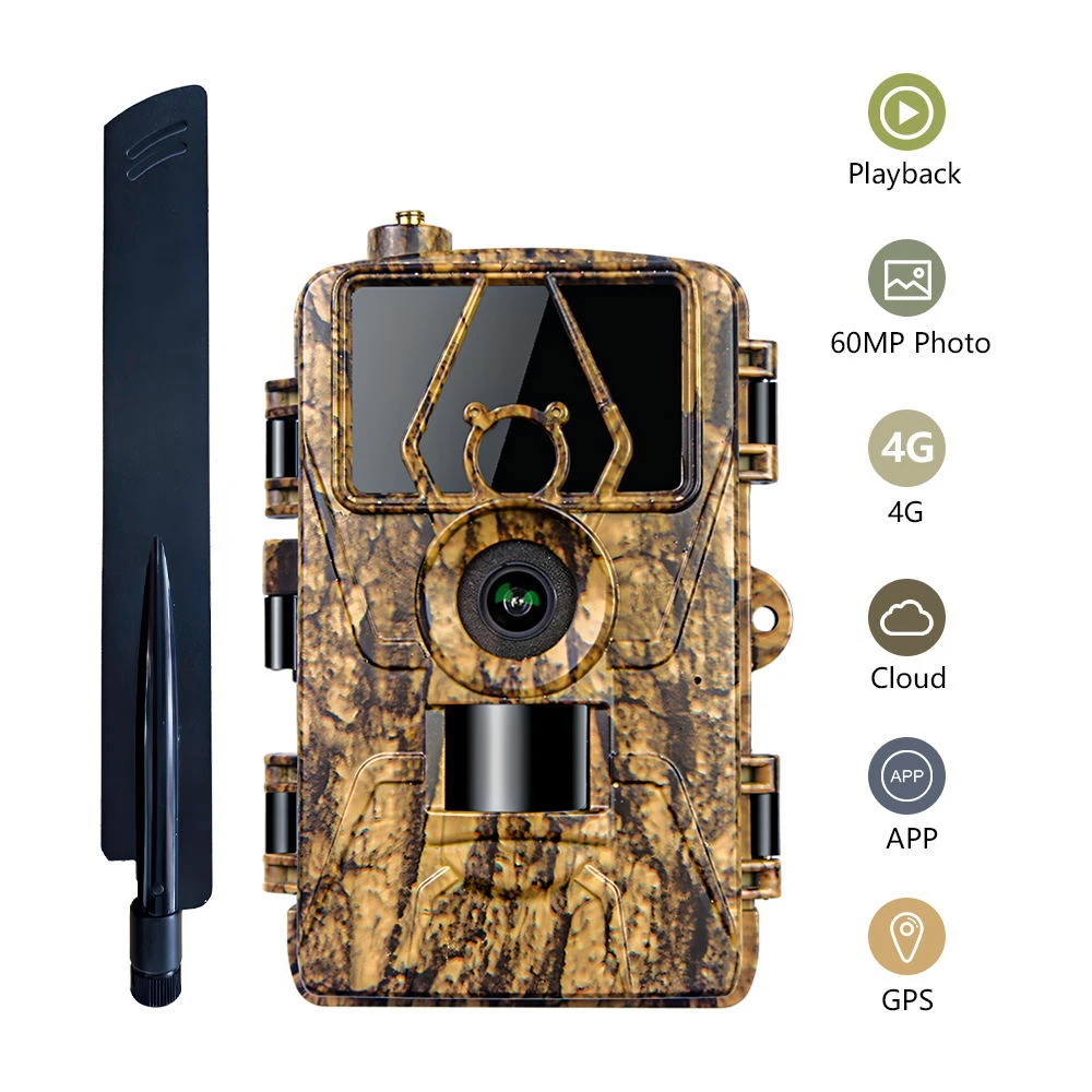 8K Video 60MP Images Night Vision Motion Activated Waterproof Wildlife Camera for Hunting Home Surveillance Trail Cameras