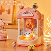Toy Claw Game Machine Electric Mini Claw Capsule Machine Catch Doll Game Coin Operated with Light Music Kids Toy Birthday Gift 2