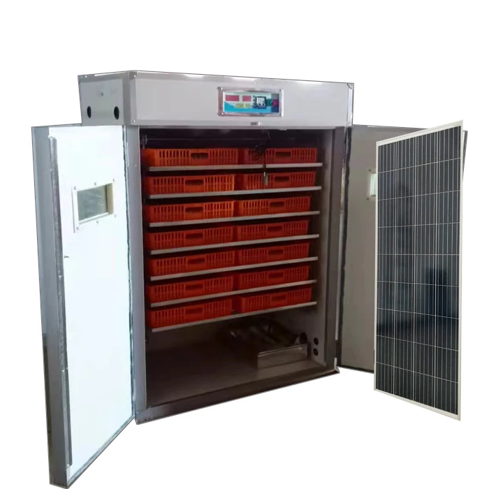 

Solar Power Best Selling Cheap Price 1408 Eggs Solar Setter Capacity Incubator microcomputet full automatic egg hatcher For Sale