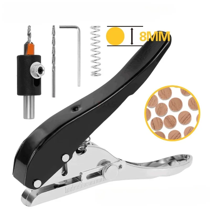 Portable Hole Edge Single Hole Punch 6mm 8MM 10MM Heavy Duty Hole Puncher Banding Punching Plier Handheld Punching Tool