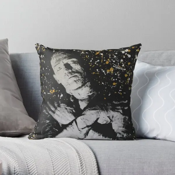 

The Mummy Printing Throw Pillow Cover Cushion Sofa Fashion Throw Bedroom Comfort Car Soft Bed Pillows not include One Side