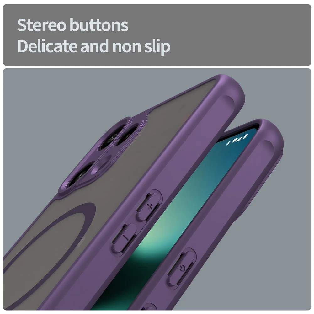 Matte Flexible Magnetic Full Protection Phone Case