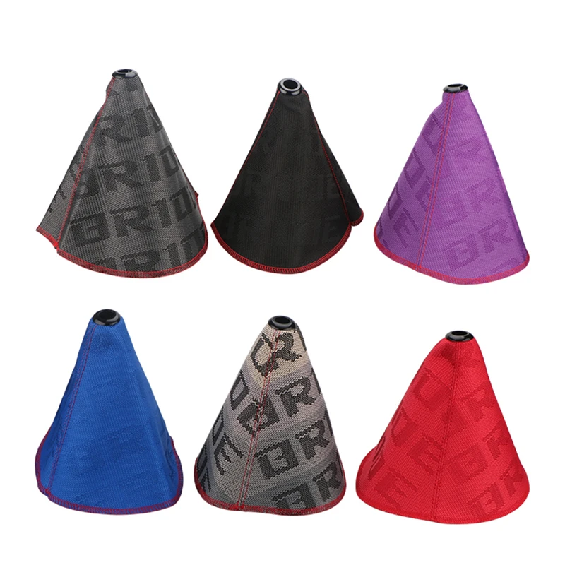 JDM Style Bride Canvas Universal Shift Lever Knob Boot Cover Racing Shift Knob Collars shift lever knob cover