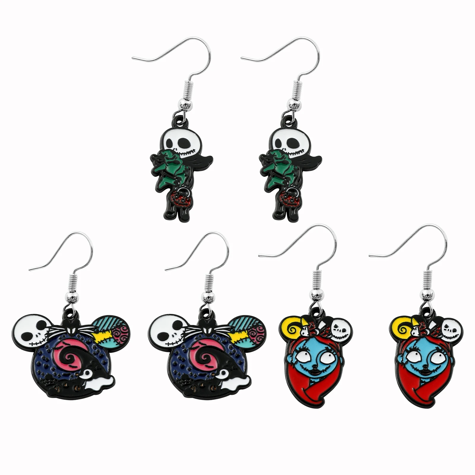 

Серьги «Кошмар перед Рождеством», косплей, Джек, Хэллоуин, серьги для девочек, Женские Ювелирные изделия, аксессуары, Аниме периферийные