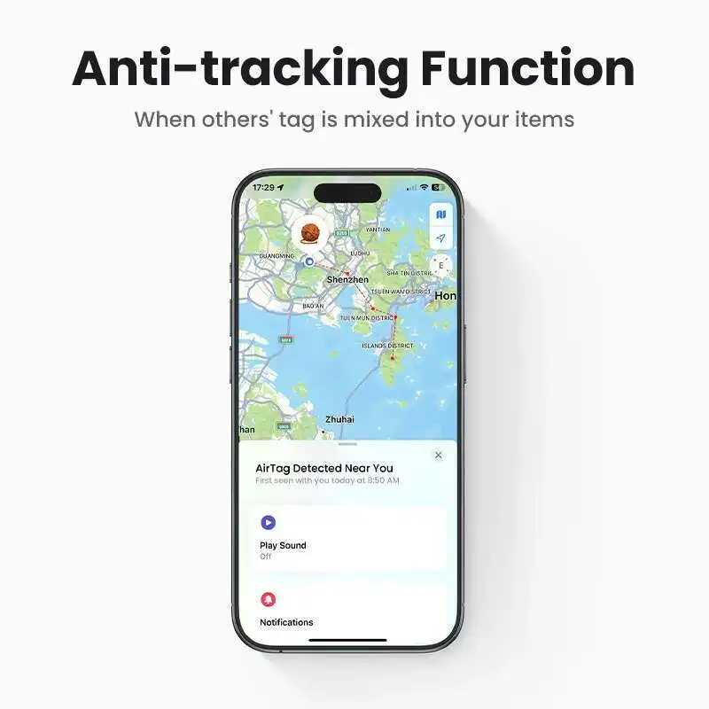 UGREEN Security Smarttrack K Smart Tag With Apple Find My Key Bluetooth GPS Tracker For Earbud Lage Mfi Finder IOS