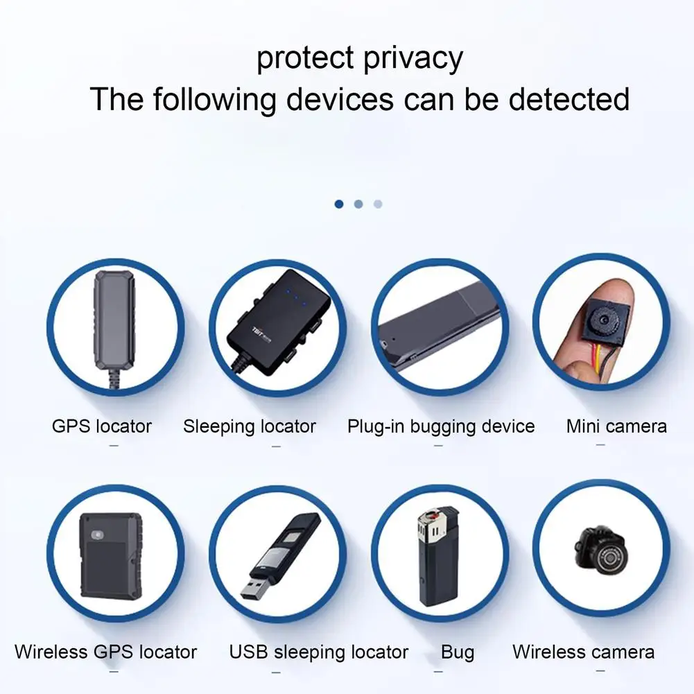 Anti Spy Camera Detector Radio Frequency Signal Wireless Camera Lens GPS Scanning Detector Multifunctional Detection Tool