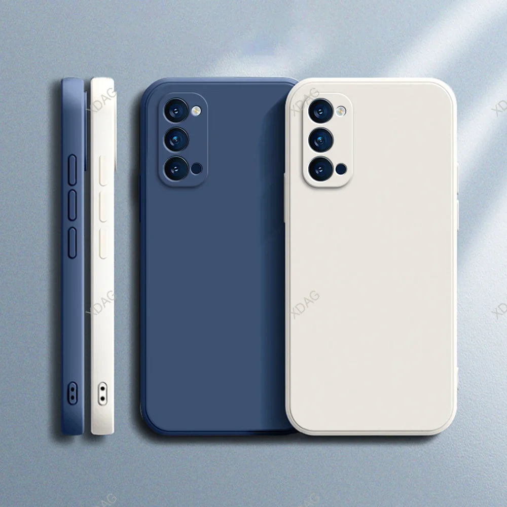 Premium Silicone Soft Square Phone Case - Liquid Silicone, High-Quality Protection