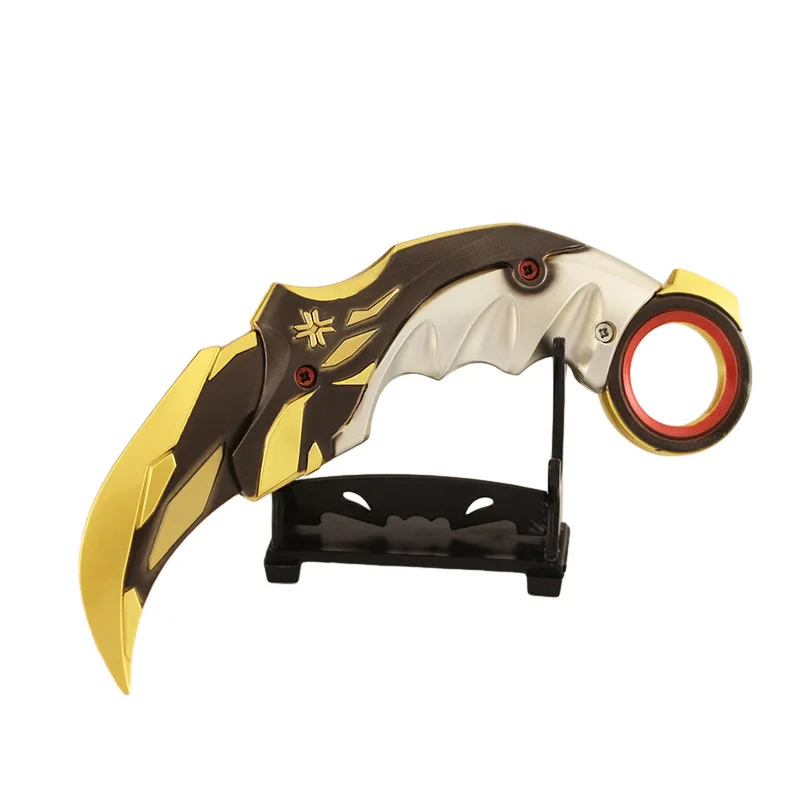 Valorant Melee Reaver 16cm Karambit Champions 2021 Claw Knife Metal Butterfly Knife Game Model Japanese Katanas Real Swords Toys 6