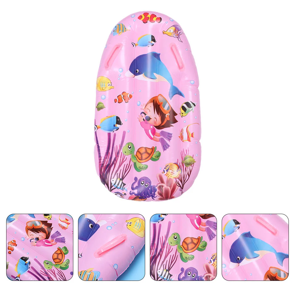 

Toys Floating Row Inflatable Surfboard for Kids with Armrests Swimming Mat Children