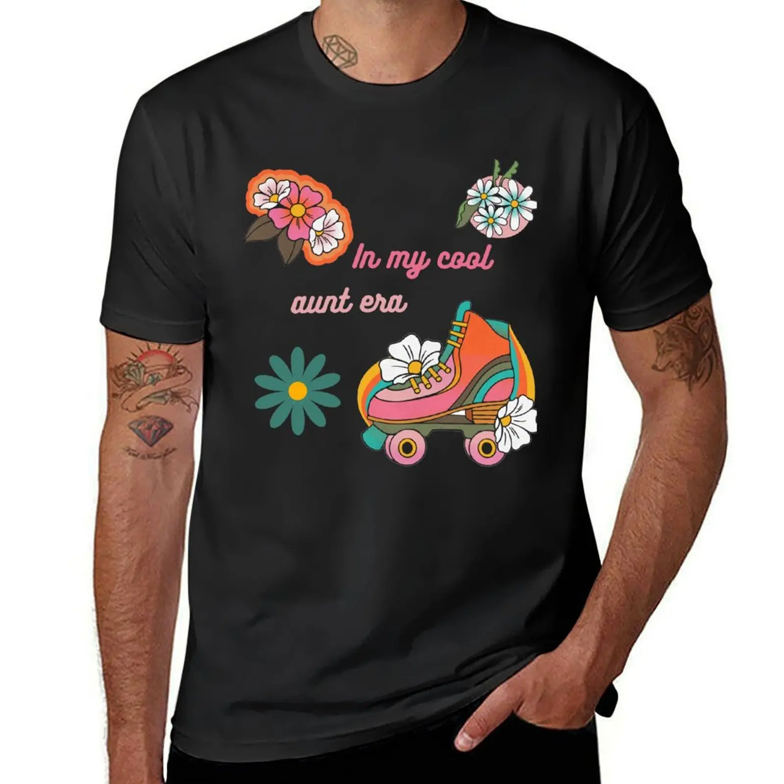 In my cool aunt era T-Shirt summer top blacks plain white t shirts men