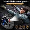 LIGE 2025 Smart Watch Men Outdoor Bluetooth Call Health Monitor Sports Fitness Steel Smartwatch LED Flashlight For IOS Android 6