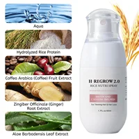 Eau de riz fermentée pour la croissance des cheveux, huile essentielle pour la repousse des cheveux, traitement du cuir chevelu, sérum anti-chute, spray densifiant pour cheveux à base de plantes 5