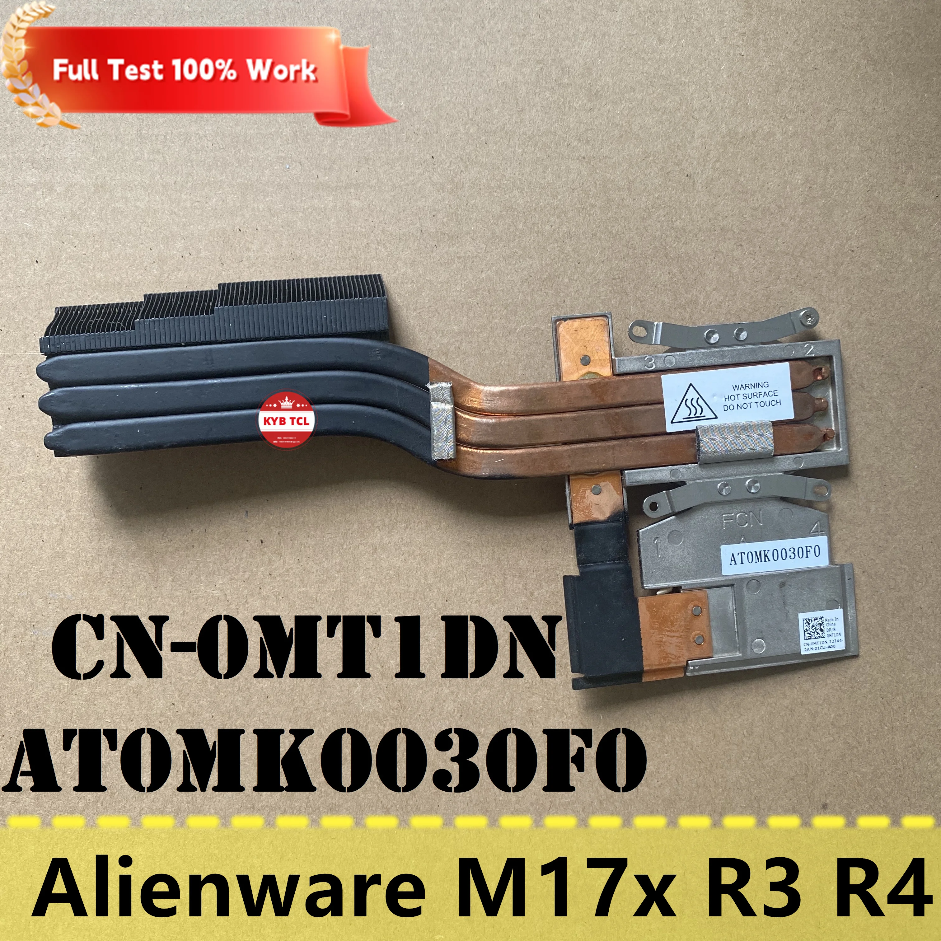 

Охлаждающий радиатор для видеокарты ноутбука Alienware M17x R3 R4 CN-0MT1DN AT0MK0030F0 0MT1DN MT1DN