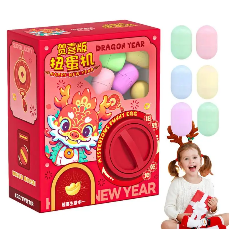 

Торговый автомат для яиц, китайский новый год, дракон-сюрприз, яйца, игрушка, праздничная игрушка, распродажа, устройство для скручивания яиц, игрушка для мальчиков и