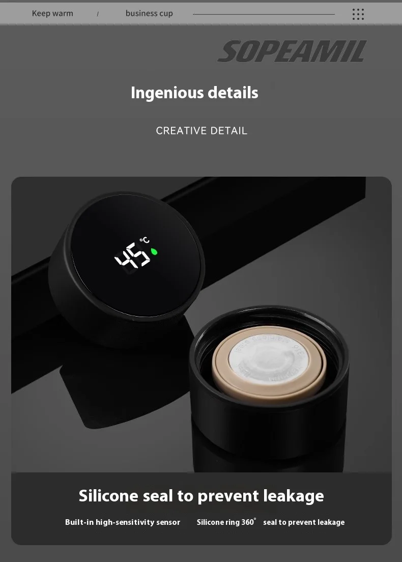 Car Vacuum Cup Thermos Mug Temperature Display Coffee Cup Mercedes-Benz A C E S Class A35 A45 C43 CLA CLS GLA GLC GLK ML SL Vito