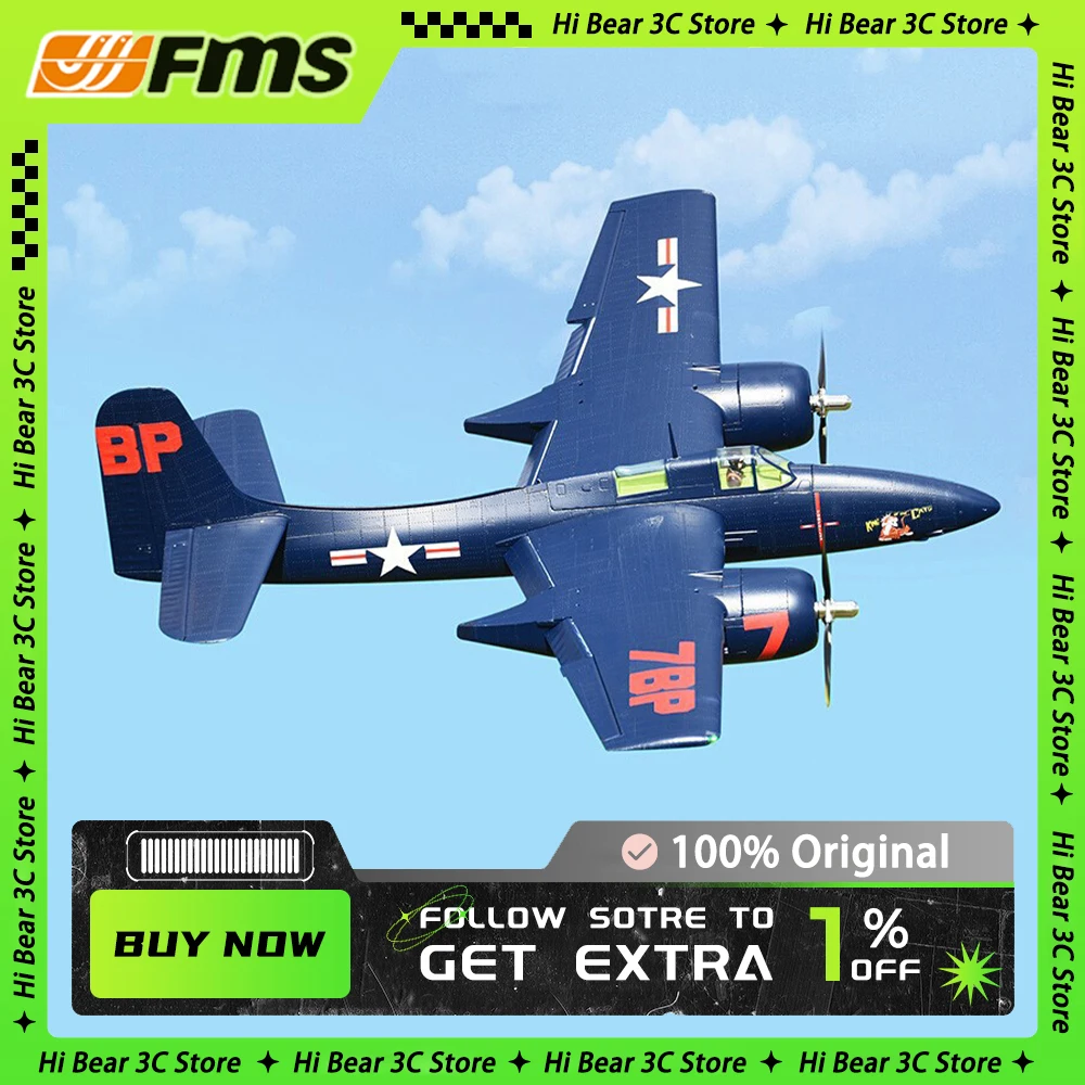 

FMS 1700 мм F7F RC AirplaneTiger Cat двойной двигатель, большая фиксированная модель, два истребителя, Коллекционная модель, уличная модель