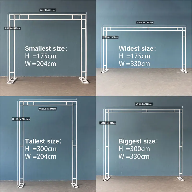 Wedding Decoration Telescopic Backdrop Arch Upgrade Stable Flexible Retractable Freely Adjustable Arch Flower Stand Home Decor