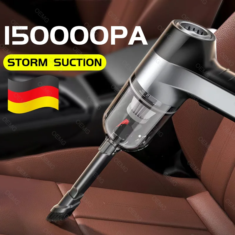 150000PA Car Vacuum Cleaner Strong Suction Wireless Portable Vacuum Cleaner for Home Appliance Poweful Car for Keyboard