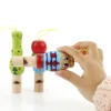1pc Random Style Wooden Animal Small Whistle Children Early Learning Educational Toys Musical Instrument Kids Montessori Games 4