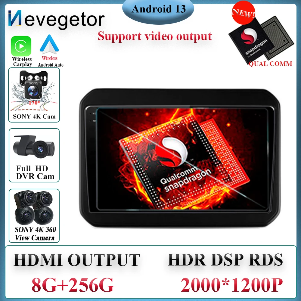 

Android 13 Qualcomm Snapdragon For Suzuki Ignis 2016 - 2020 Car Radio Stereo Multimedia Player GPS Navigation High-performance