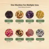 Food Drying Machine 5 Tray Food Dehydrator Stainless Steel Adjustable Temperature Settings EU Plug 220V BPA for Home for 6