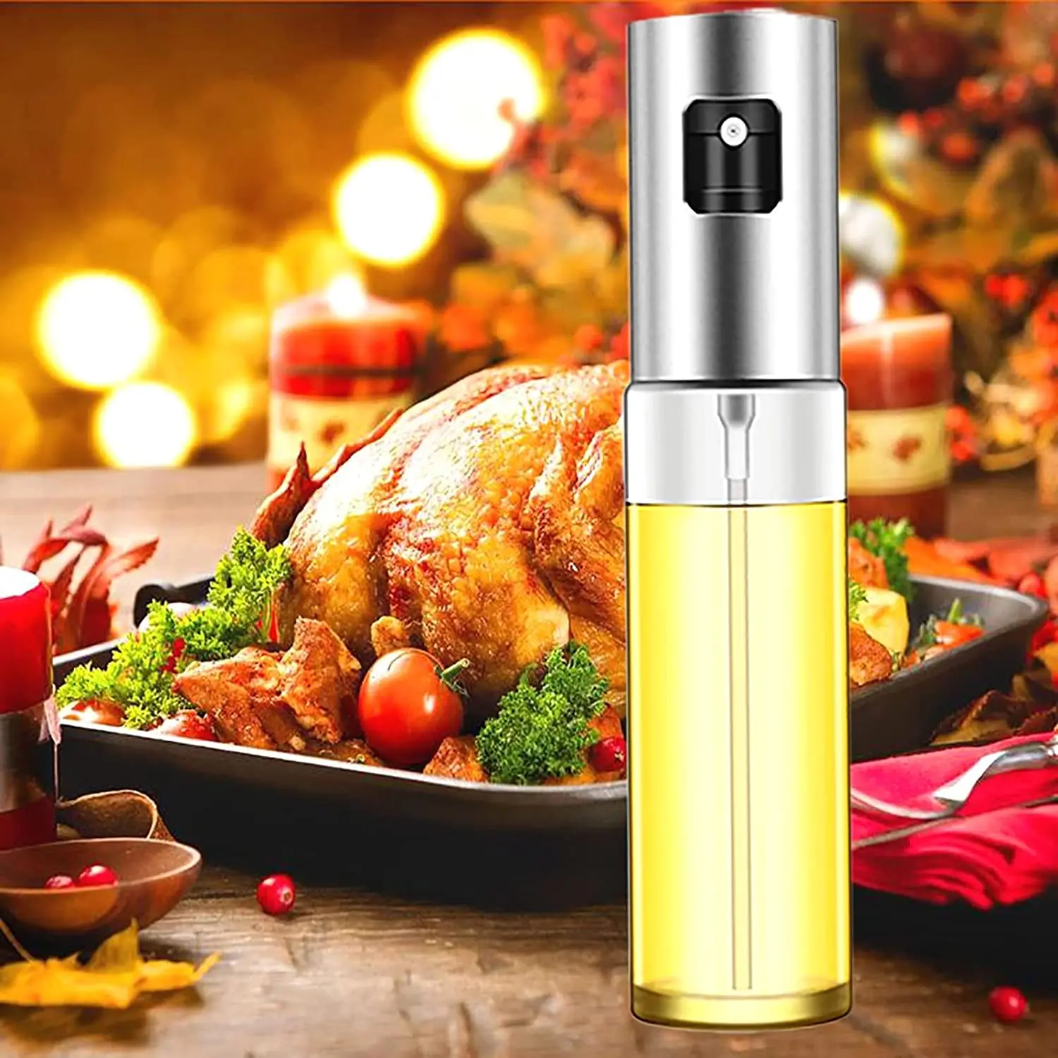 Oil Spritzer Mister for Air Fryer Olive Oil Sprayer for Cooking Canola  Vinegar Vegetable Oil Portable Bottle Mini Kitchen Gadgets for