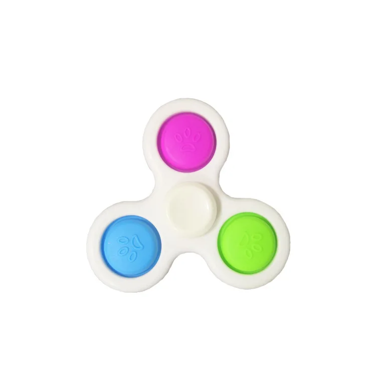 Fidget Spinner Simple Dimple Novelty Finger Toys Flip Sensory Office Desk Stress Release