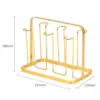 Mug Organizer Metal Cup Drying Rack for Countertop Drainer Stand Glass Bottle Holder Coffee Mug Holder for Office Coffee Mugs 6