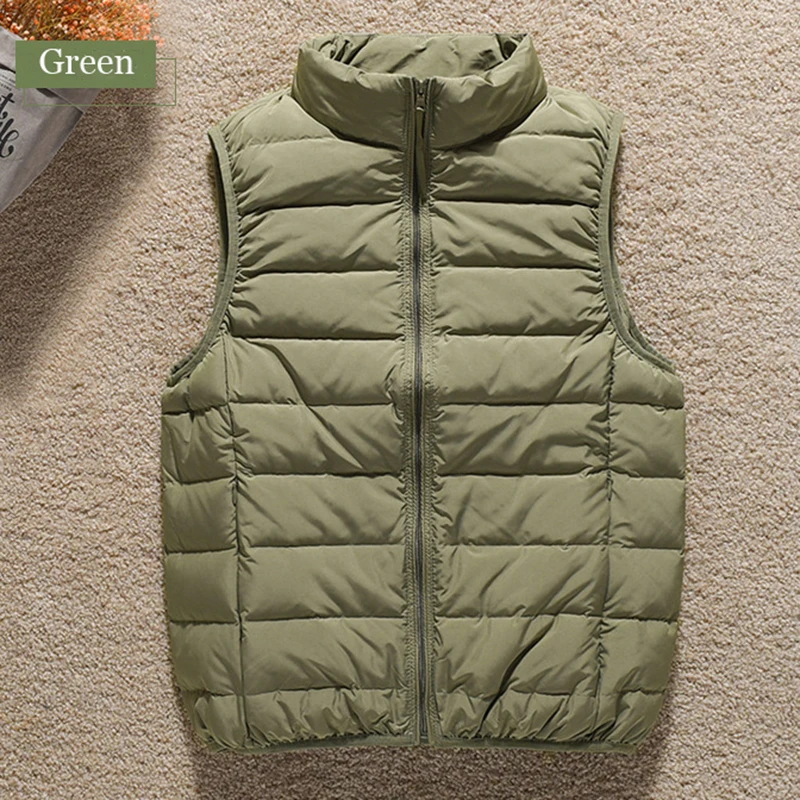SEDUTMO Winter Duck Down Vest Women Short Casual Warm Fashion Slim Jackets  Autumn Pocket Basic Waistcoat  ED1825