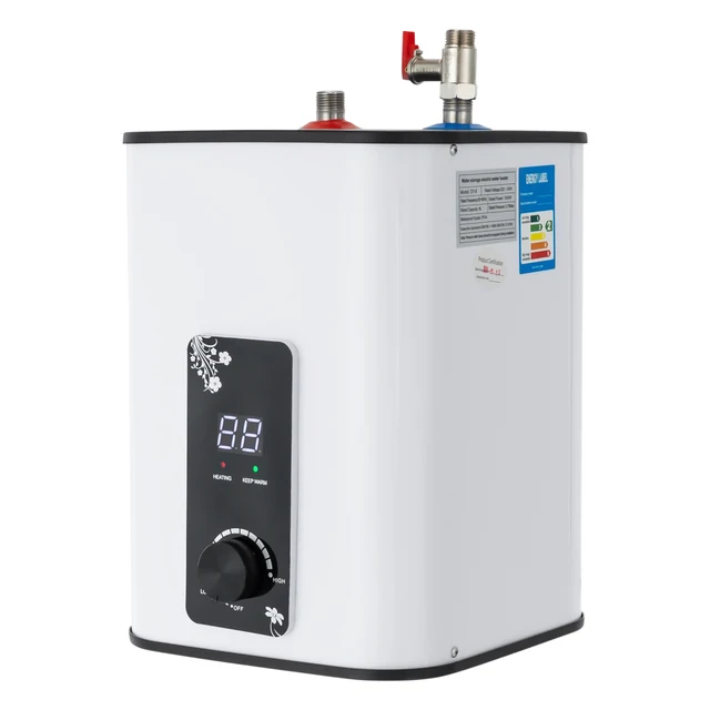 Chauffe-eau électrique instantané 1500W, petit chauffe-eau avec contrôle numérique de la température 32-149 ° F pour sous l'évier de la cuisine ou de la salle de bain 1
