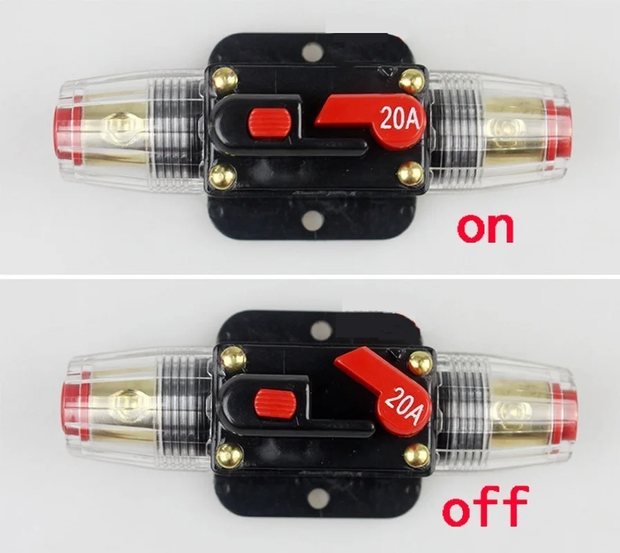 

12V 24V Self-recovery Circuit Breaker for Car Truck Audio Fuse Power Insurance Switch 20A 30A 40A 50A 60A 80A 100A 125A 150A