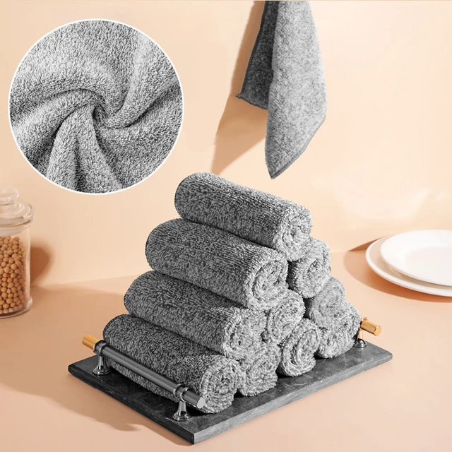 100% Bamboo Waffle Dish Cloth & Cleaning Cloth - Reusable Cleaning