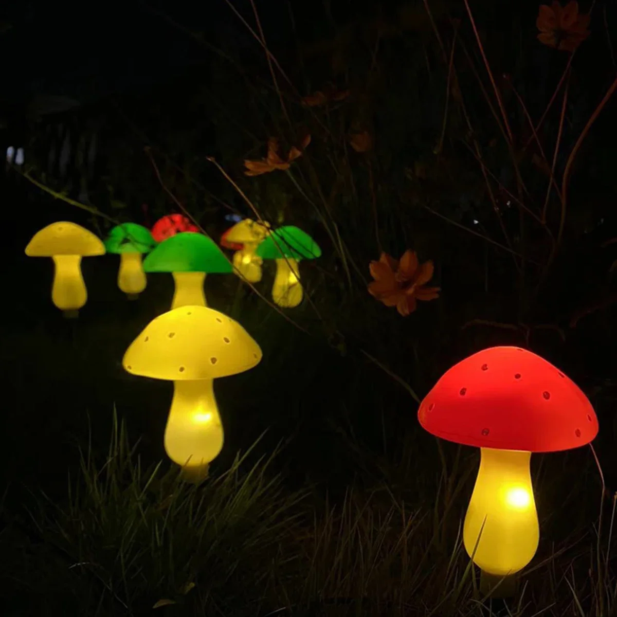 Description Picture 6 of itemSolar LED Lamp Outdoor Garden Lights Solar Mushroom String Lamps Waterproof Solar Lawn Lamp For  Street Garden Decoration